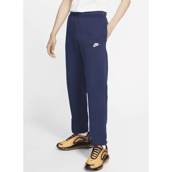 Nike Sportswear Club Fleece Pants Size L Joggers Midnight Navy BV2707 410 - NEW